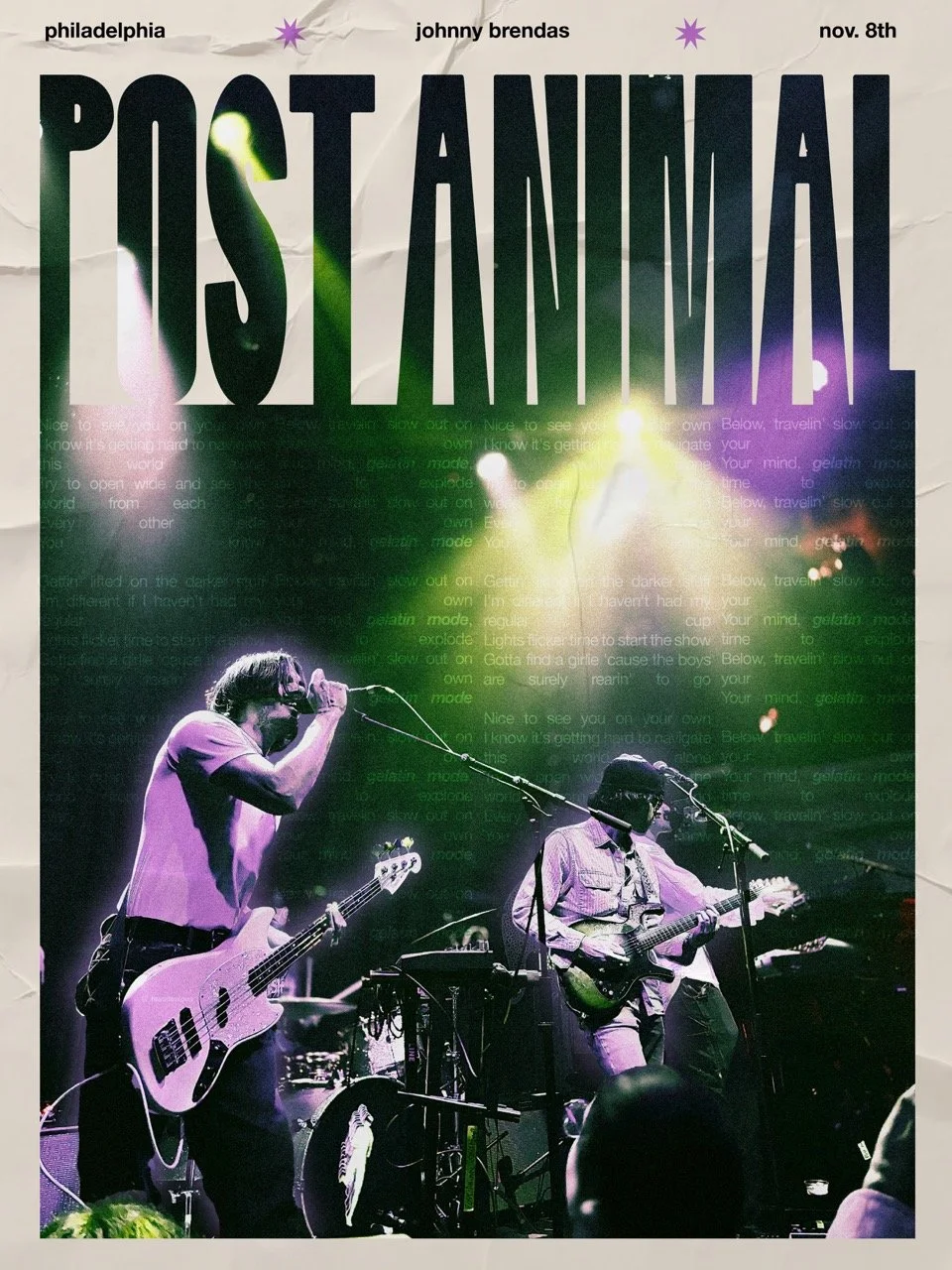 Post Animal Band Poster