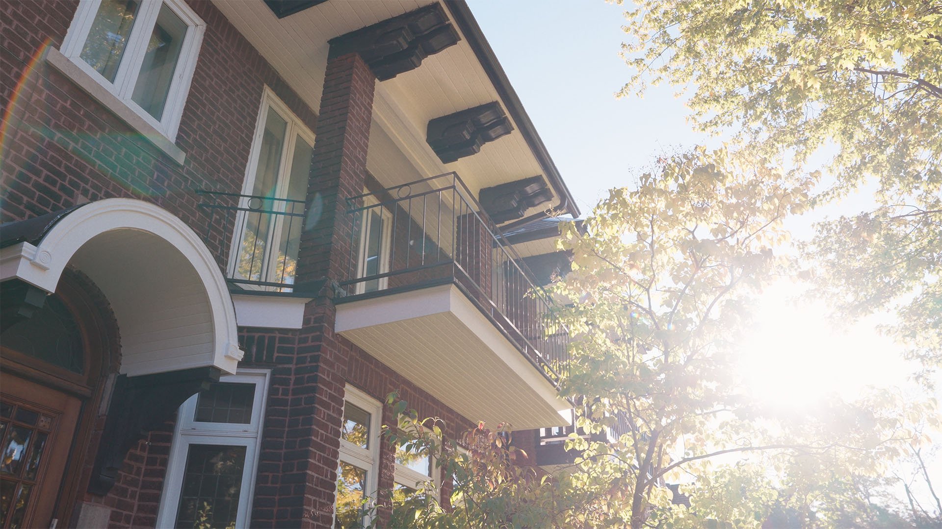Finished balcony of a residential house