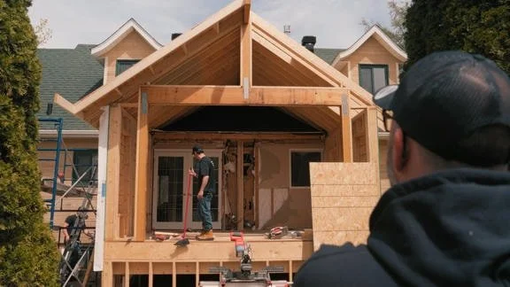 House being renovated 