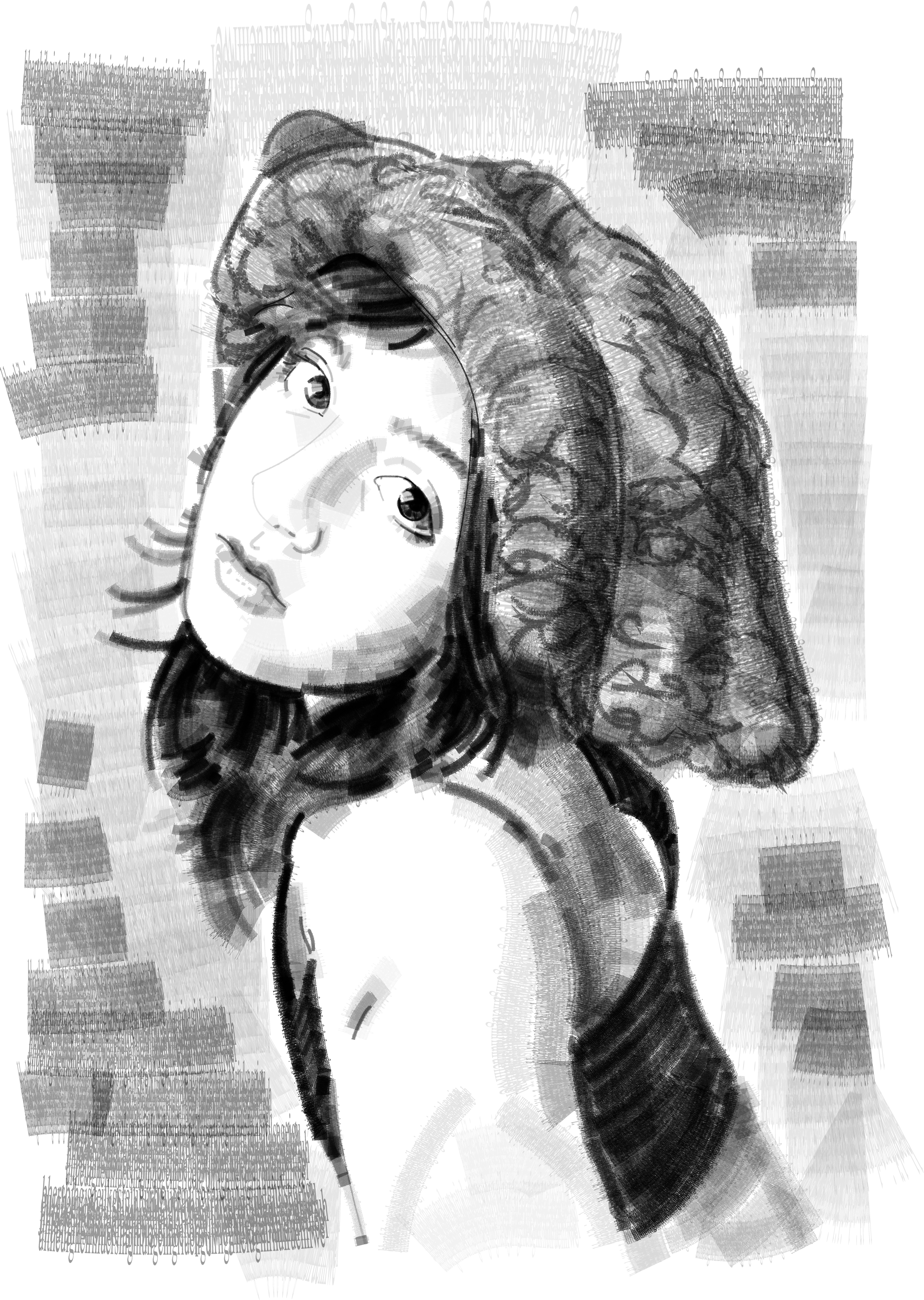 Adobe Illustrator
Self Portrait
Self-Made Text Brush
Vector Image