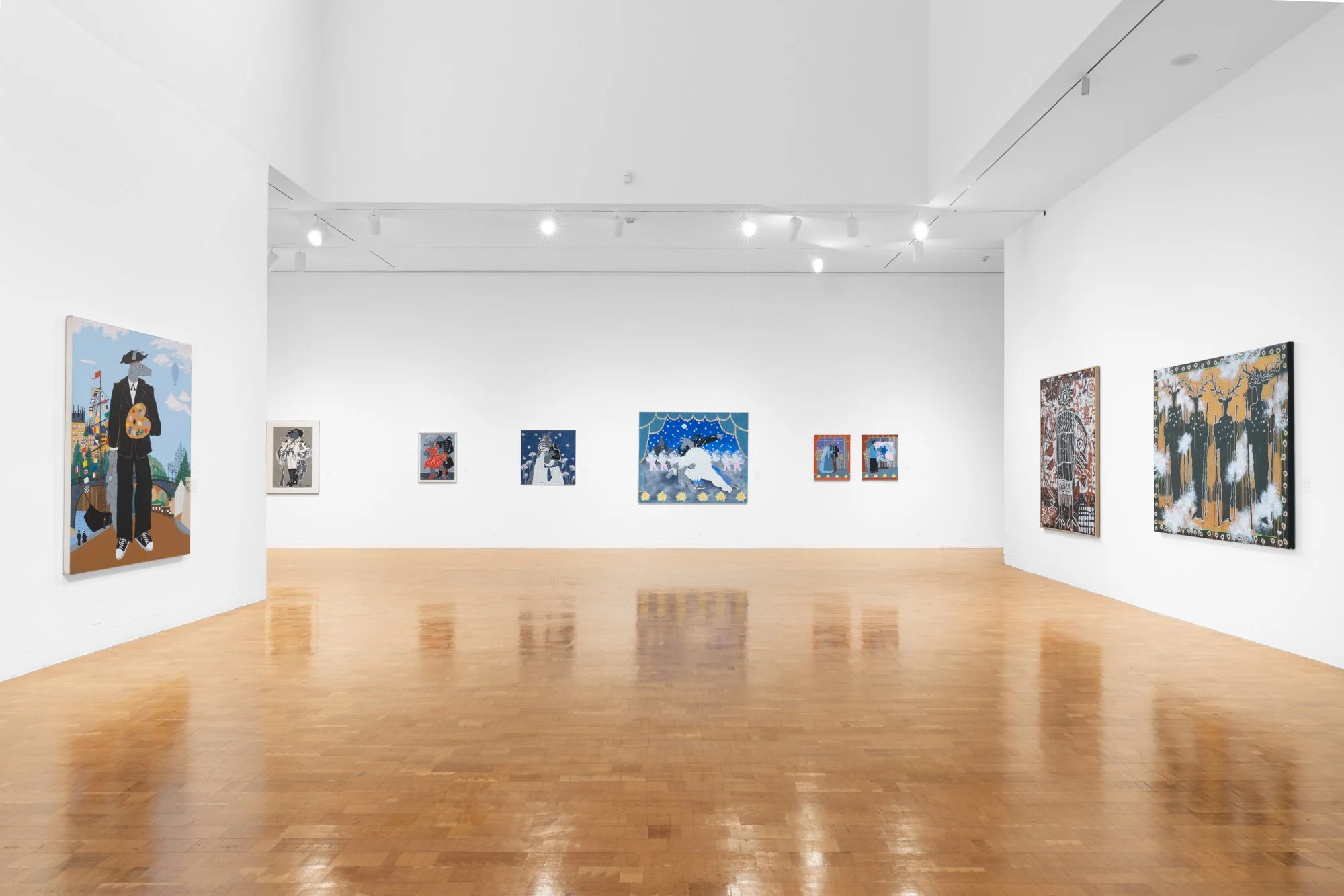 ‘HARRY FONSECA: PORTRAIT OF THE ARTIST AS A YOUNG COYOTE’ AT THE PACIFIC DESIGN CENTER: QUEERNESS, INDIGENOUS SURVIVAL, AND THE STAKES OF PAINTING IN AMERICAN ART HISTORY