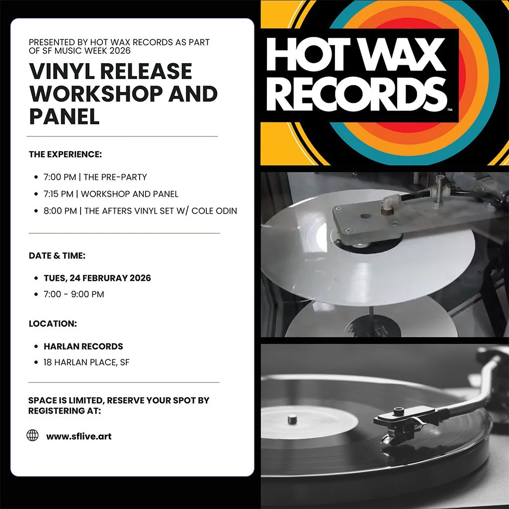 Vinyl Workshop: A Modern Guide to Vinyl Pressing, Distribution, and Fan ConnectioN - Hosted by HOT WAX RECORDS