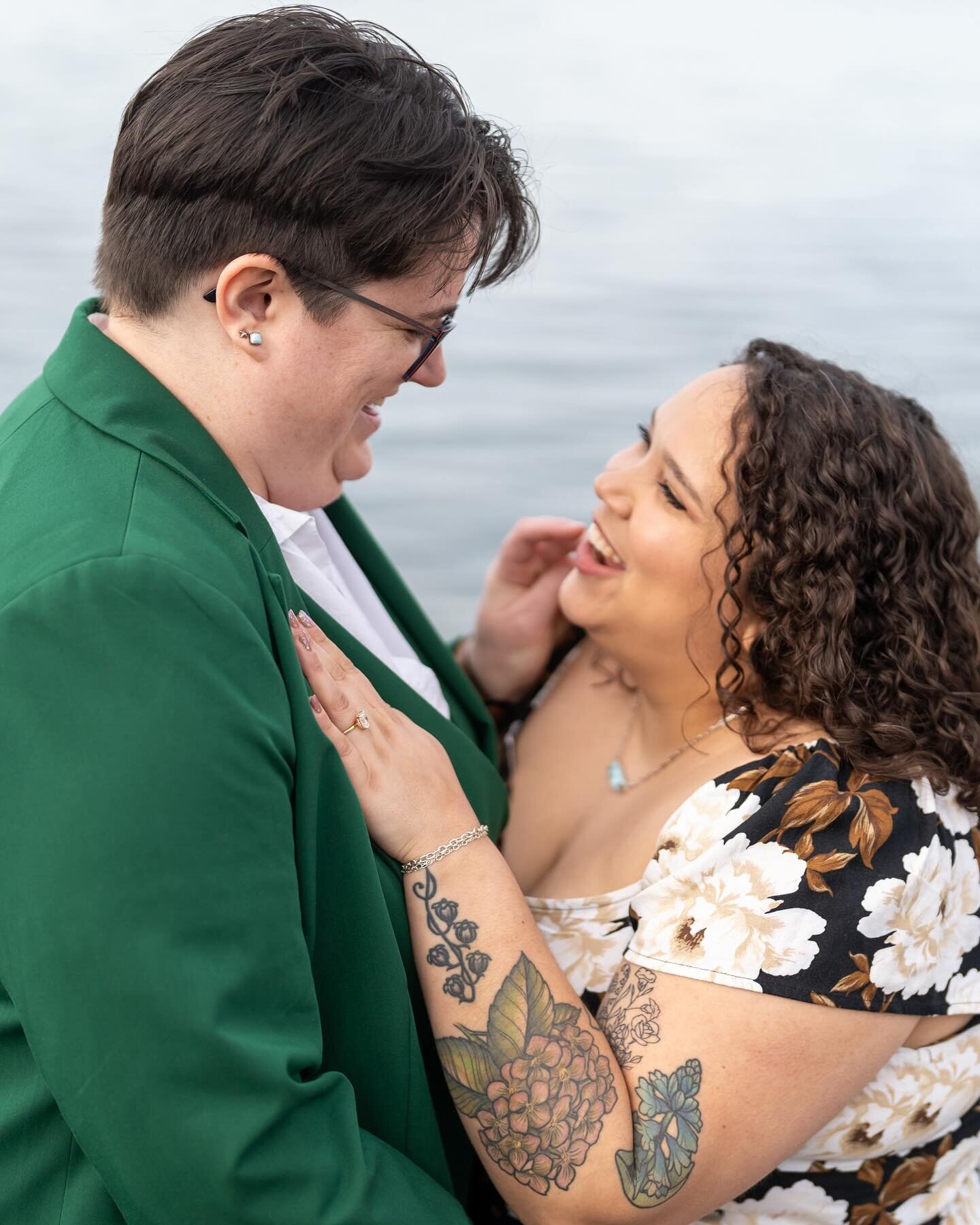 Find a partner who looks at you like this. Mattie and Bailey were such a joy to hang with this morning for their engagement session. Side note: we even saw a pod of harbor porpoises! 
#seattleengagement #seattleweddingphotographer #mrsandmrs #dancing