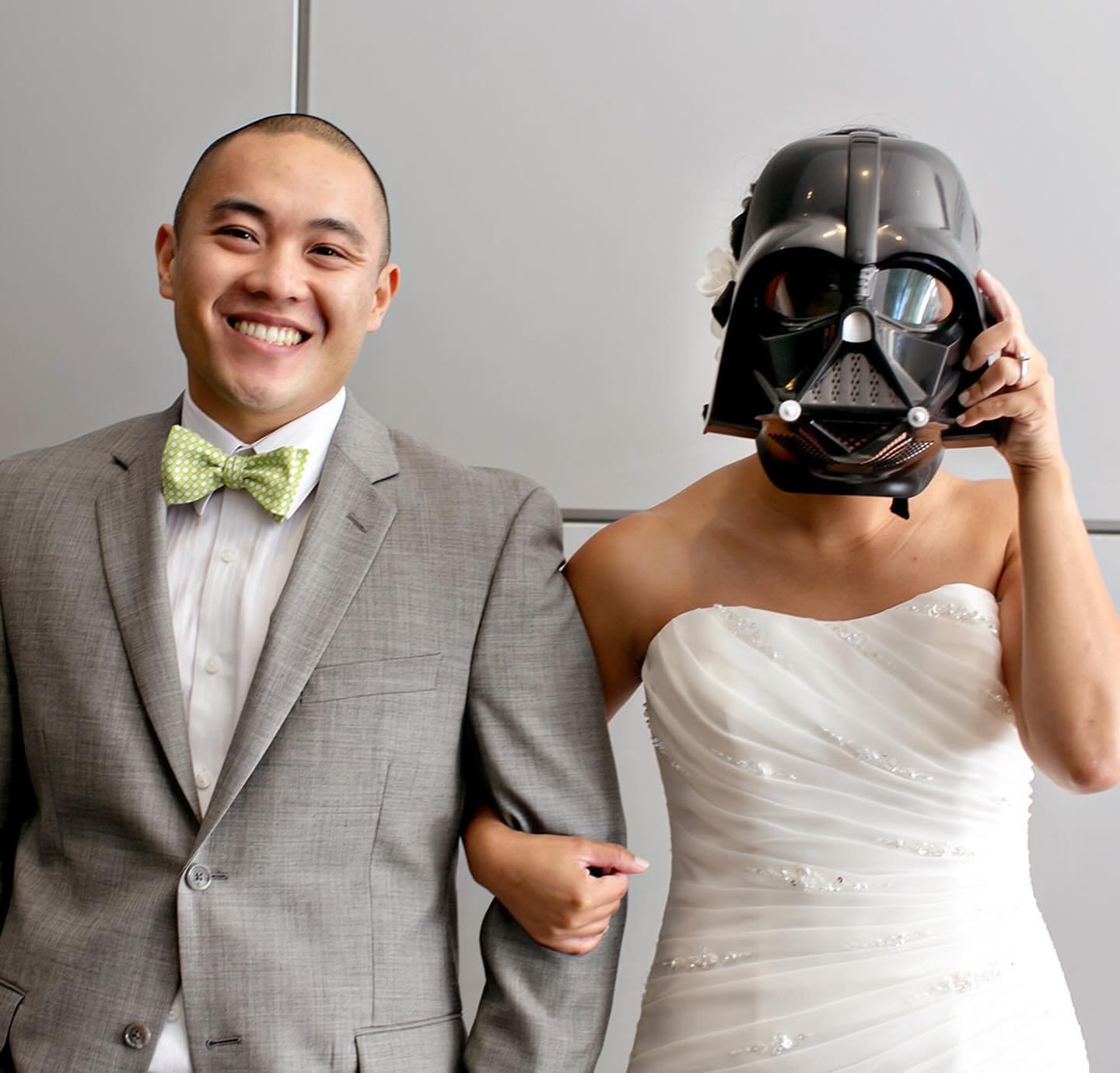It&rsquo;s that time of year again. May the Fourth be with you! #funweddings #starwarswedding #seattleweddingphotographer #woodinvilleweddingphotographer #columbiawinerywedding #weddingsinwoodinville