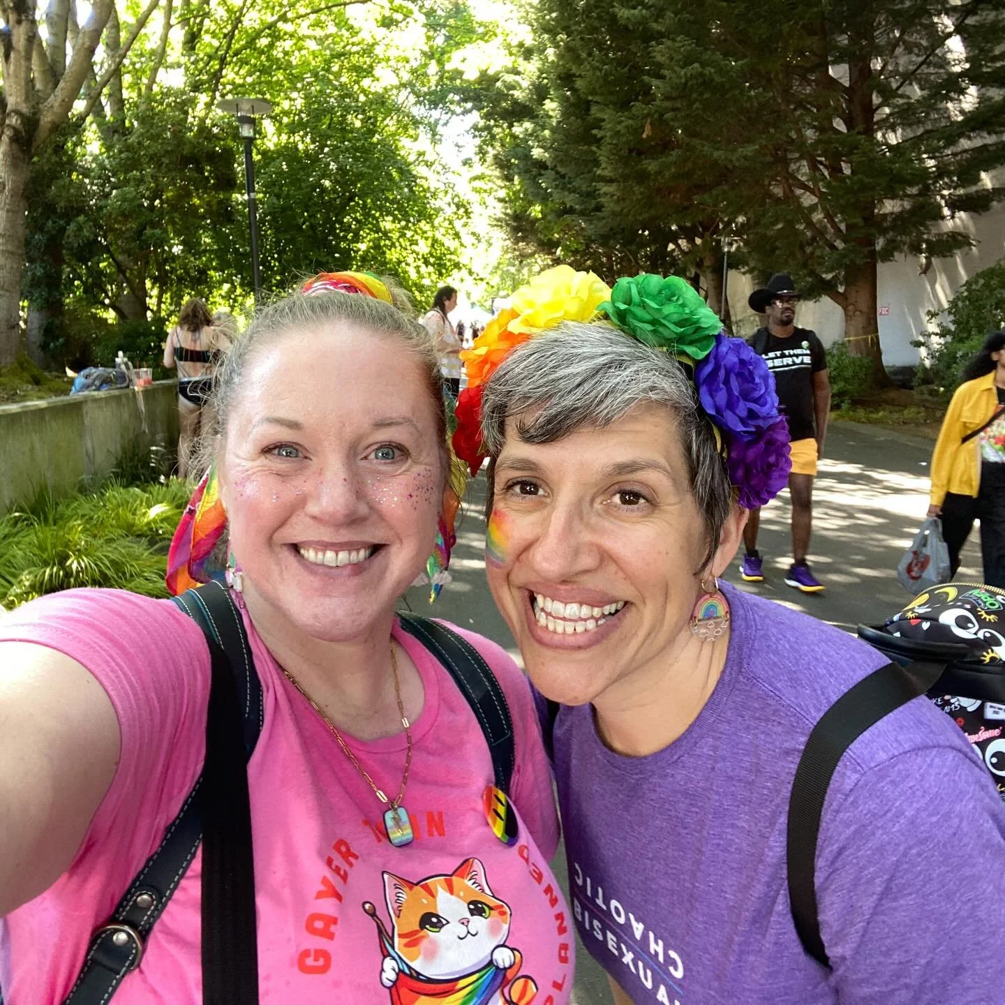 Another fabulous @seattlepridefest in the books!! It&rsquo;s much fun to walk in the parade and share so much love and pure joy with thousands in a time when every day feels there&rsquo;s not nearly enough of it. This right here is the city and the c