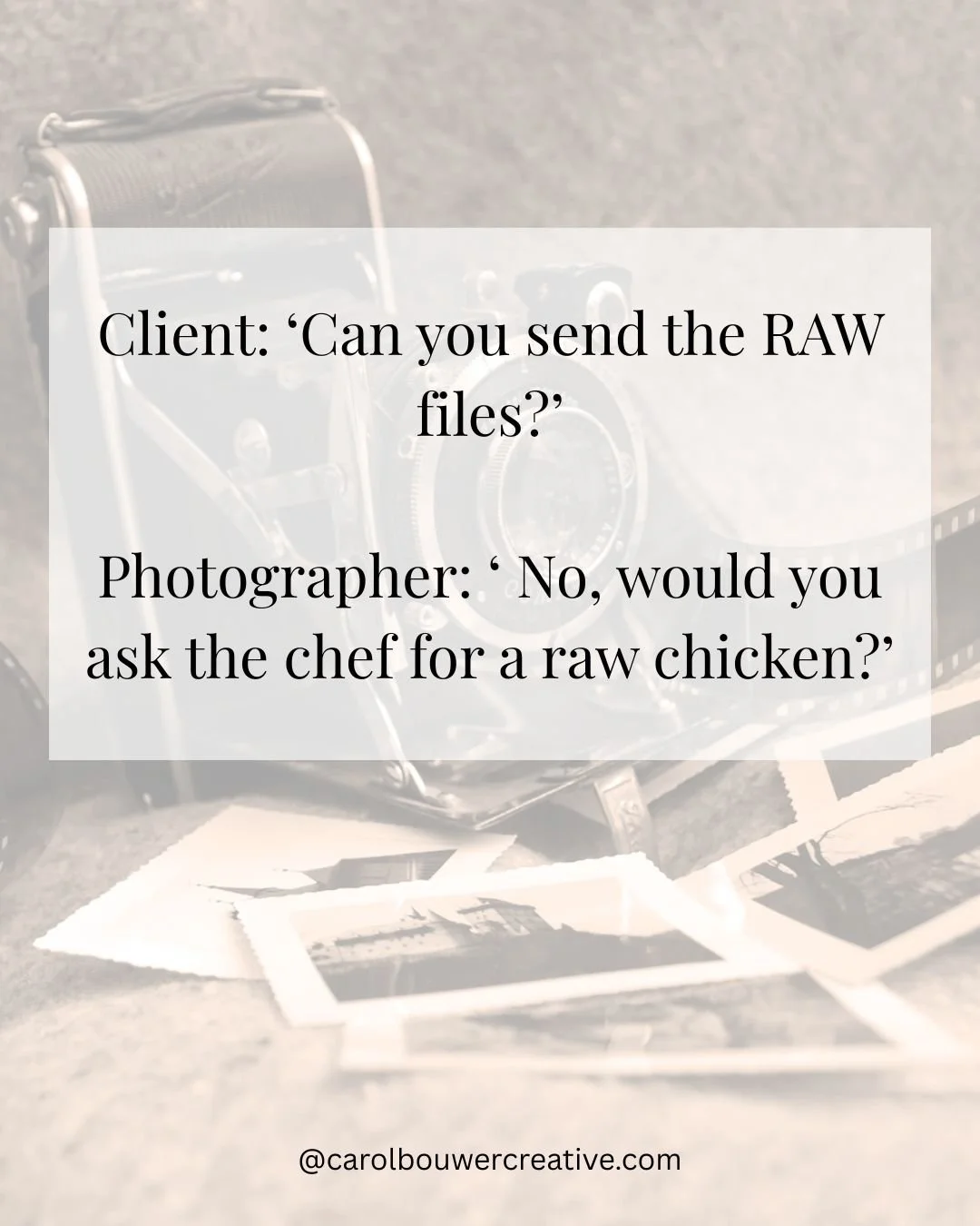 Things not to say to a photographer...
😡 🙄 📷