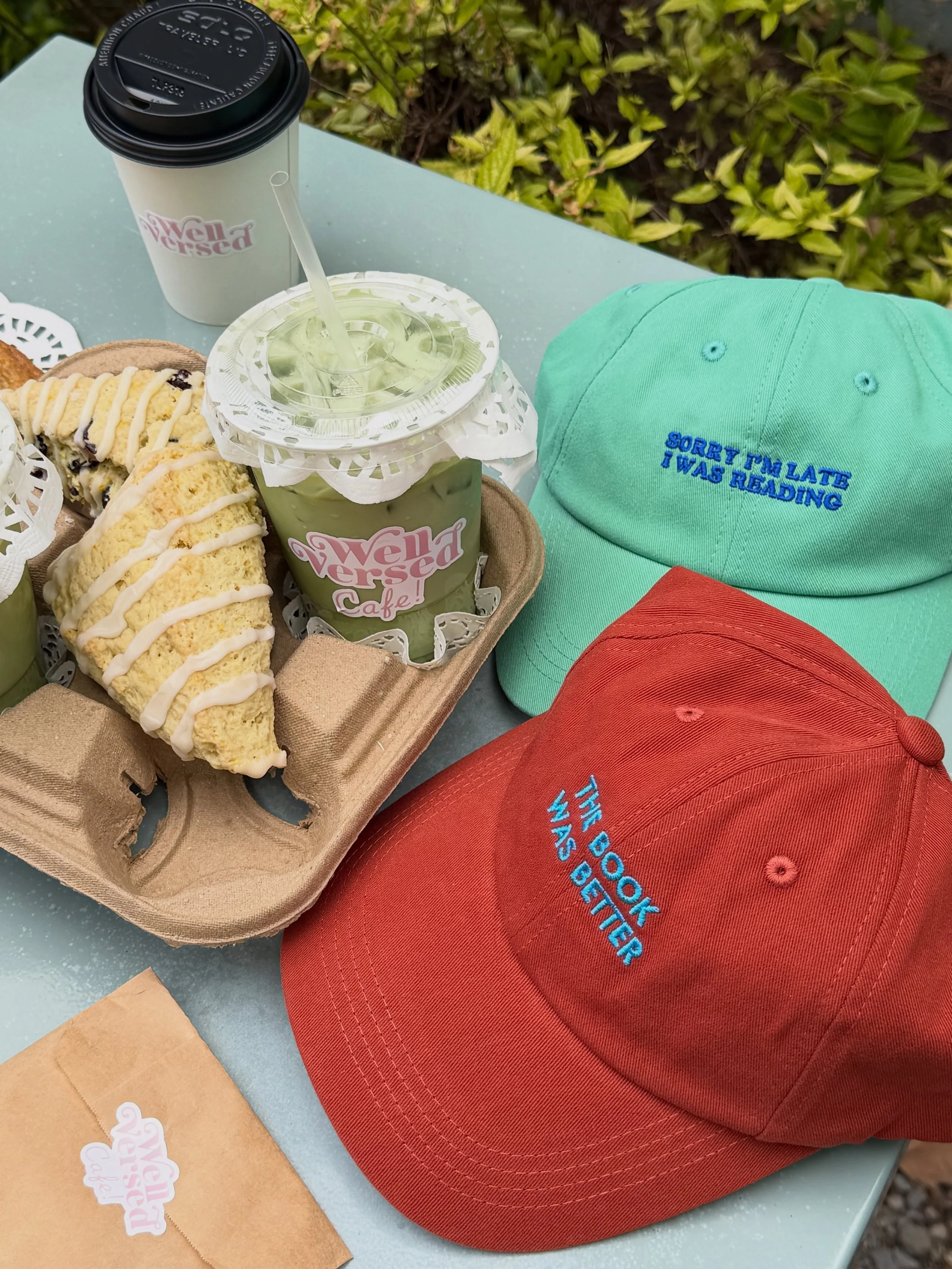 ⋆⭒˚.⋆GIVEAWAY⋆⭒˚.⋆ A new collection calls for a little celebration!! One lucky reader will win a hat for themselves and a matching hat for their book bestie. 
📘Tag your bestie or comment a book on your TBR
⛱️Follow us @wellversed_goods 

Winner will