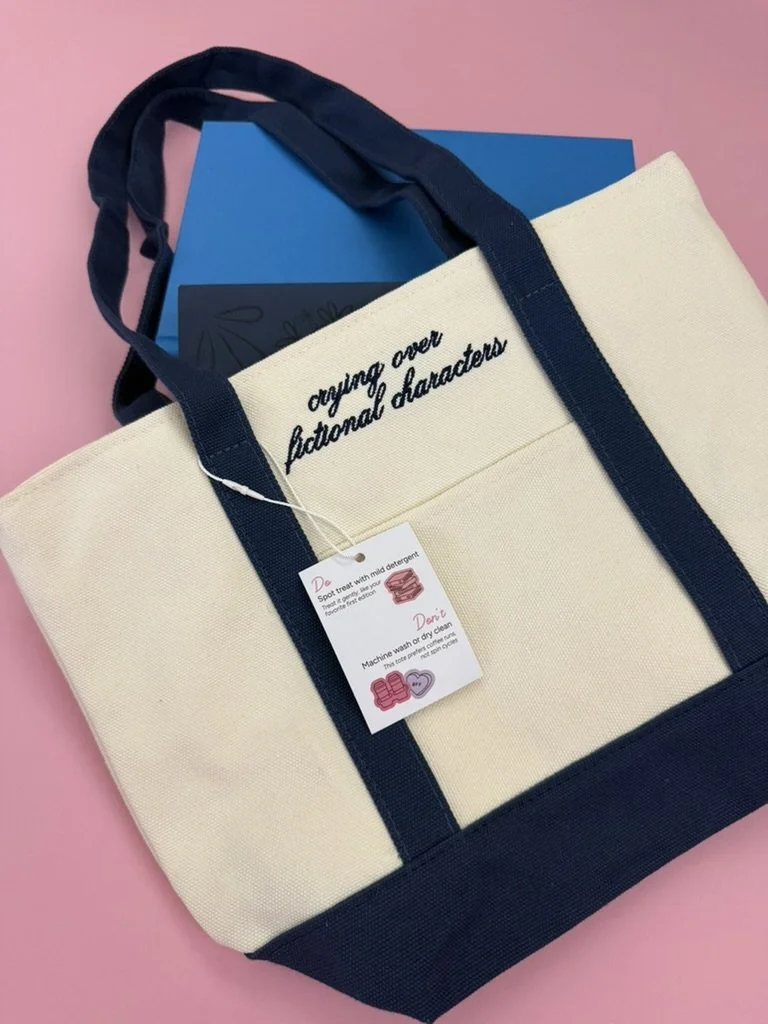 Crying Over Fictional Characters Bookish Tote