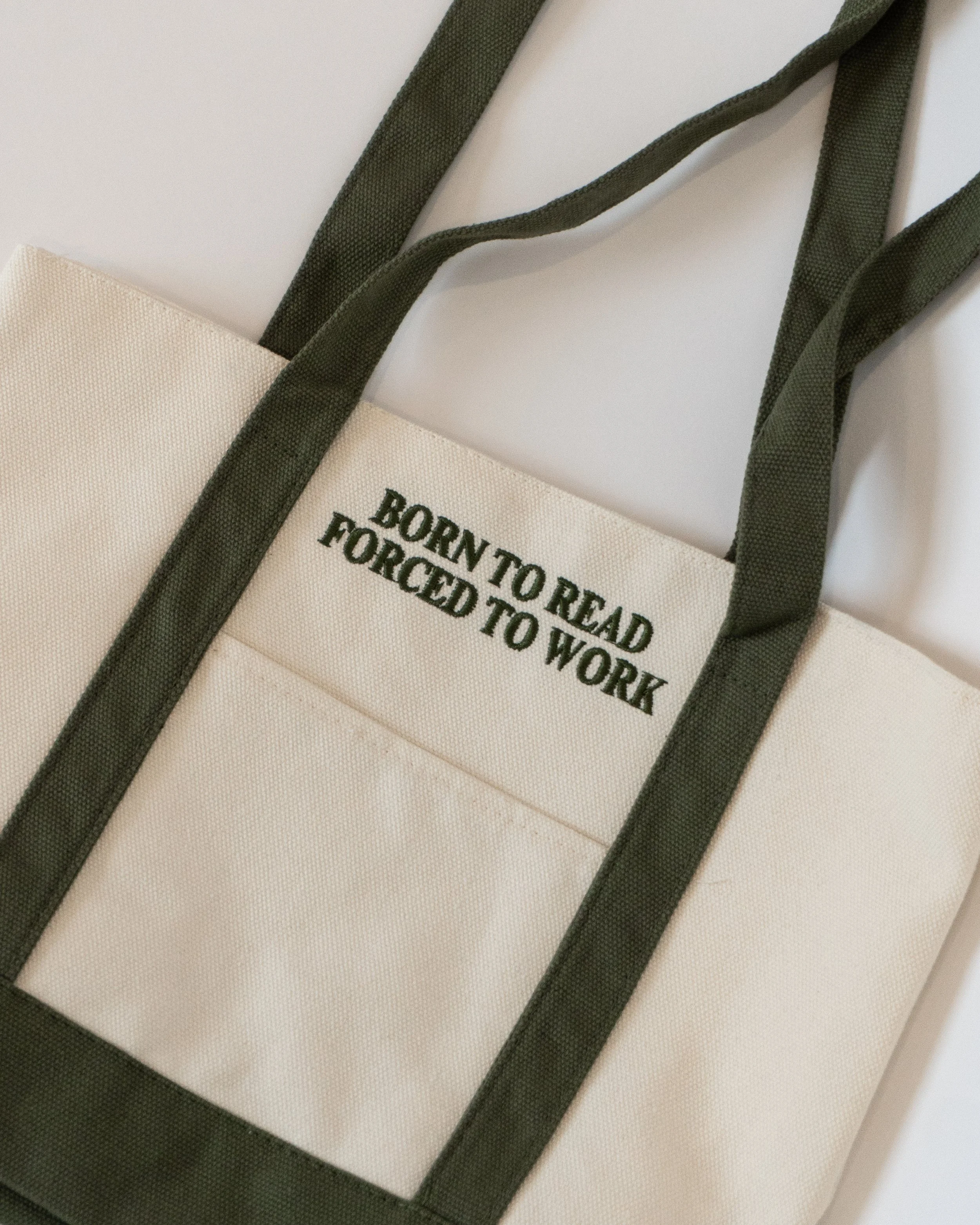 Born to Read Forced to Work Mini Tote