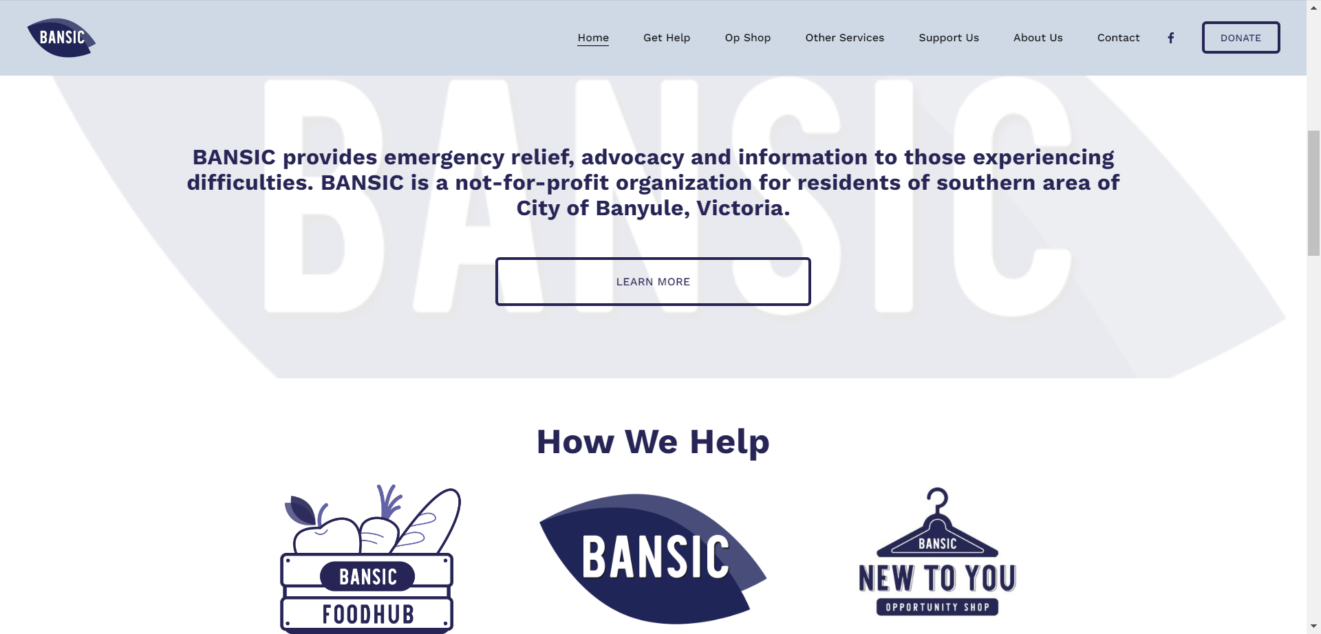 BANSIC, Heidelberg, Banyule NFP Website created by NadiaDesigns