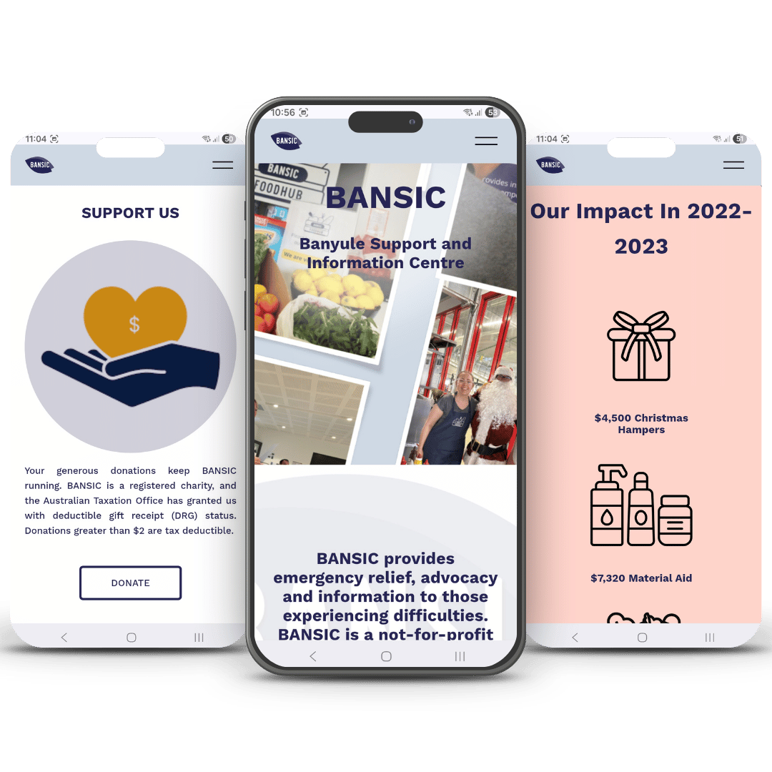 NFP Website design in Melbourne by NadiaDesigns