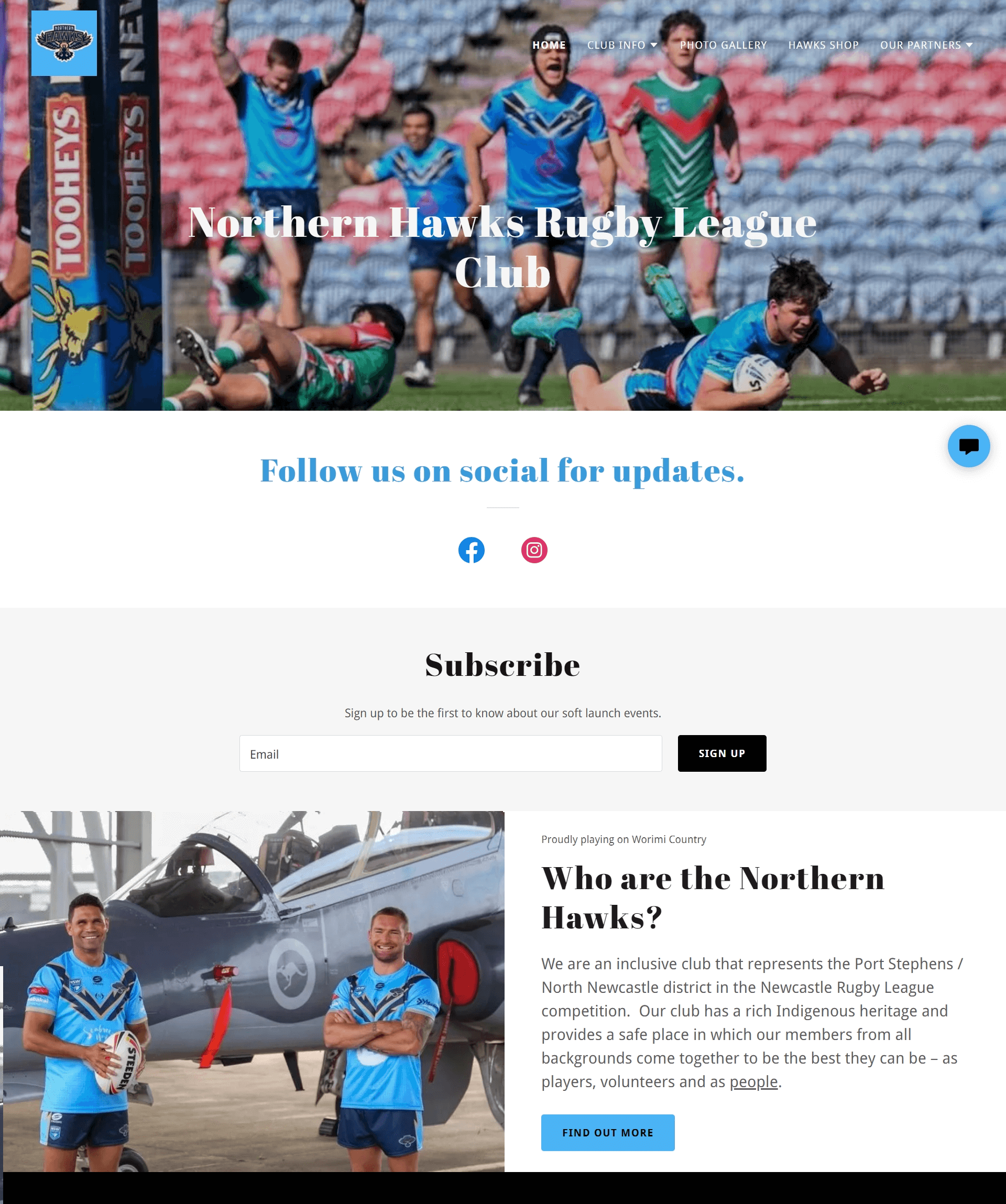 Non profit rugby league in New castle, NSW website redesign by NadiaDesigns webdesigner in Ivanhoe