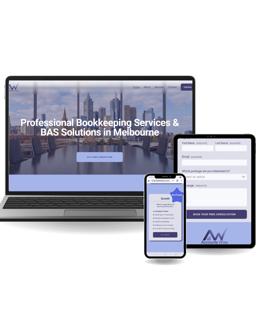 Small Business Website Design- Service Based Business Website