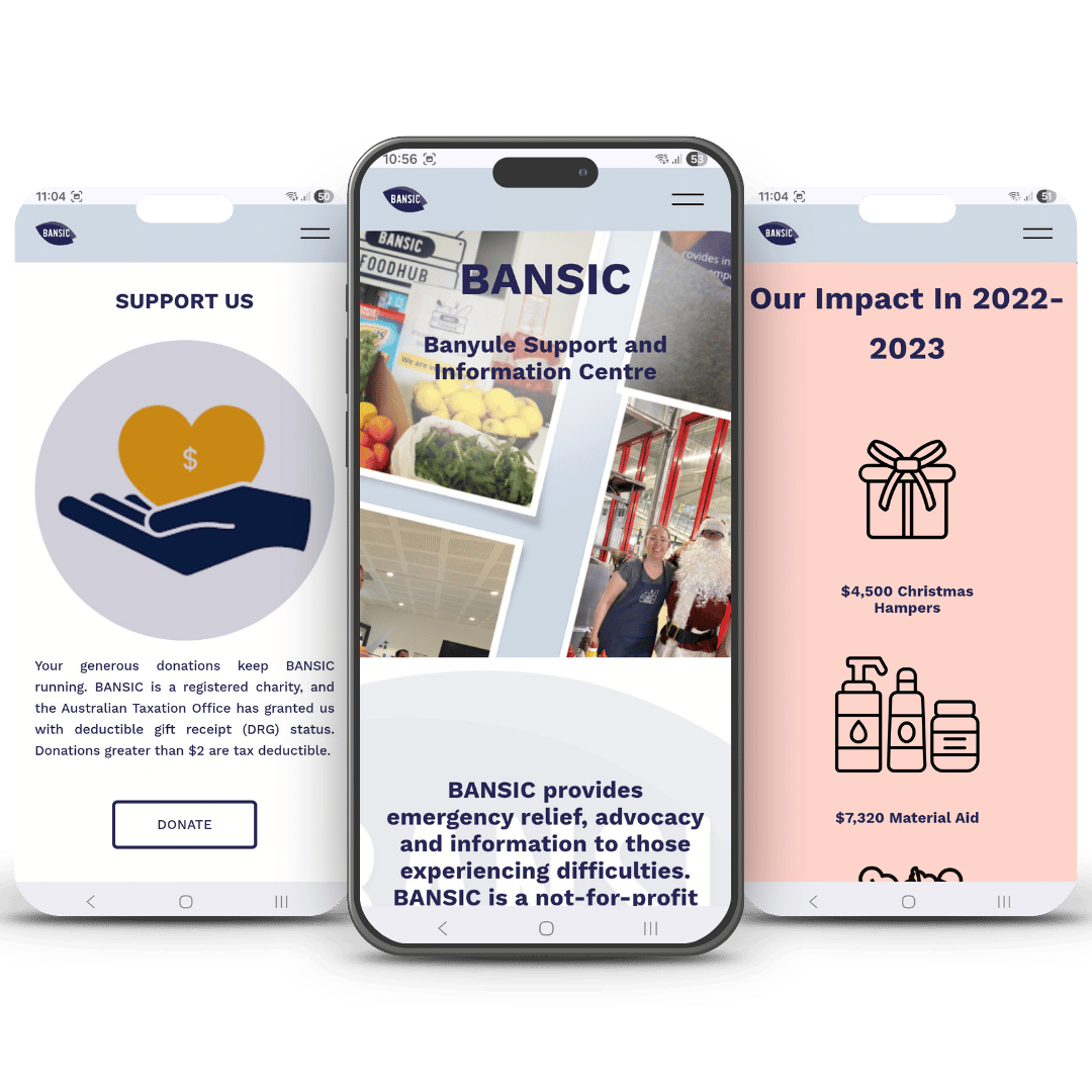 website for not for profit nfp in Banyule by Nadia Sharif