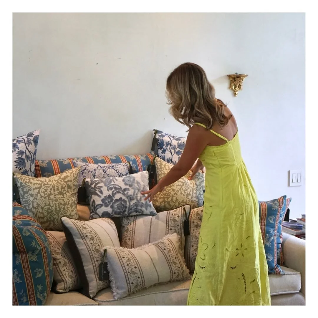 Quietly bold &mdash; each pillow a small work of art meant to be lived with 🤍