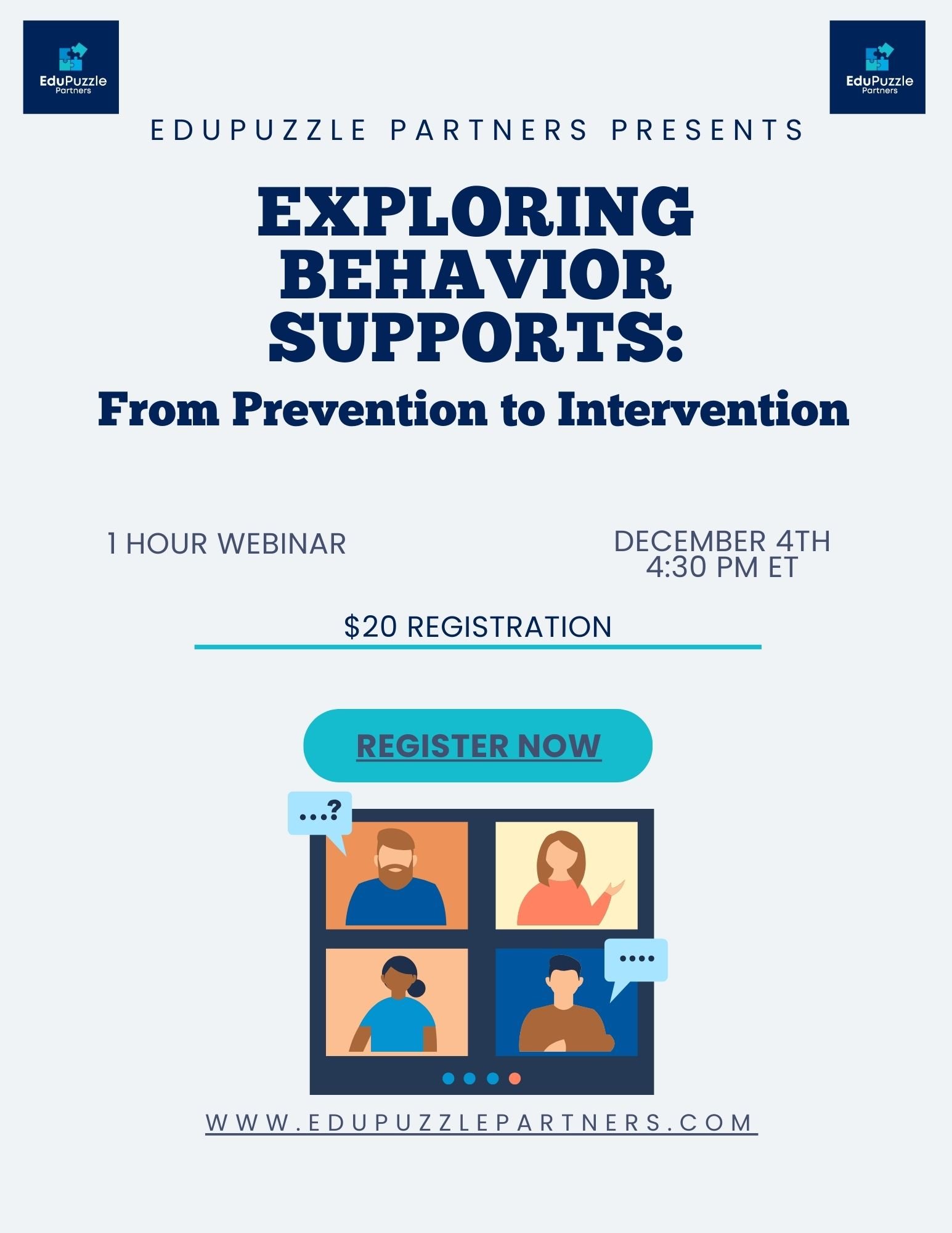 Recording of Webinar - Exploring Behavioral Supports: From Prevention to Intervention