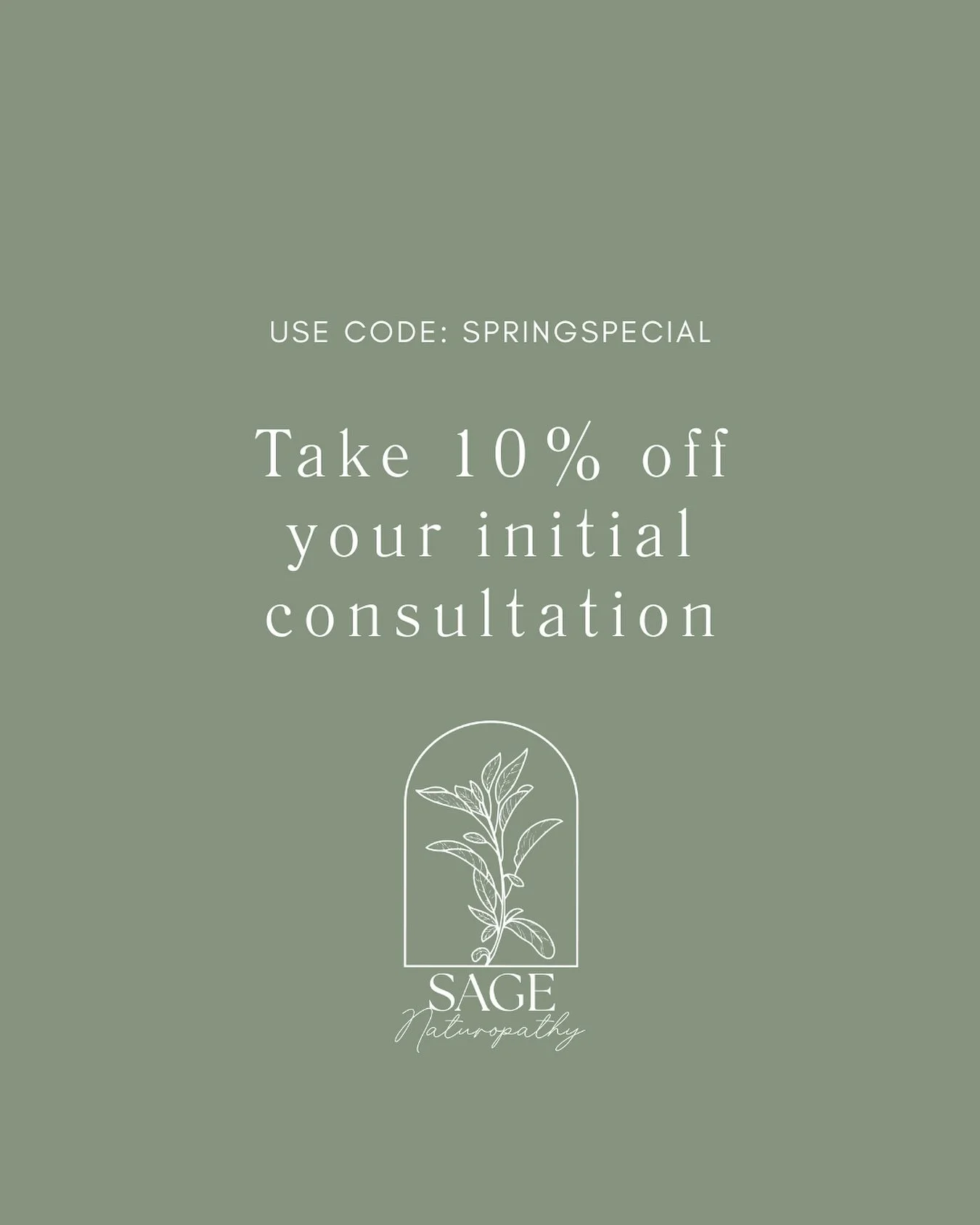 With the longer days and spring energy, I&rsquo;m offering 10% off all initial naturopathic consultations for the month of October! A perfect time to support your health and feel your best heading into the warmer months 🌸✨

Just enter the code above