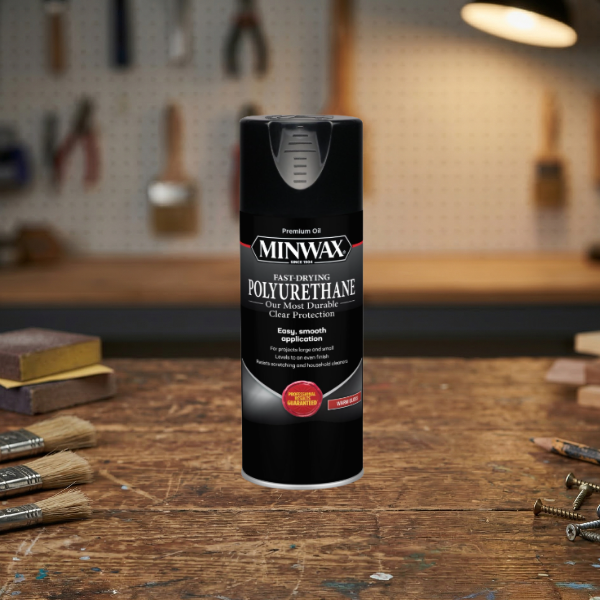 use this spray polyurethane to protect wood finishes