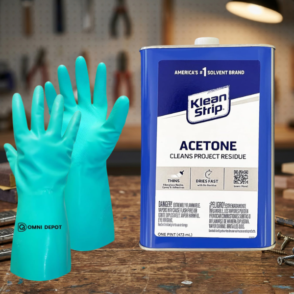 use acetone to strip old finish without the mess of stripping gel