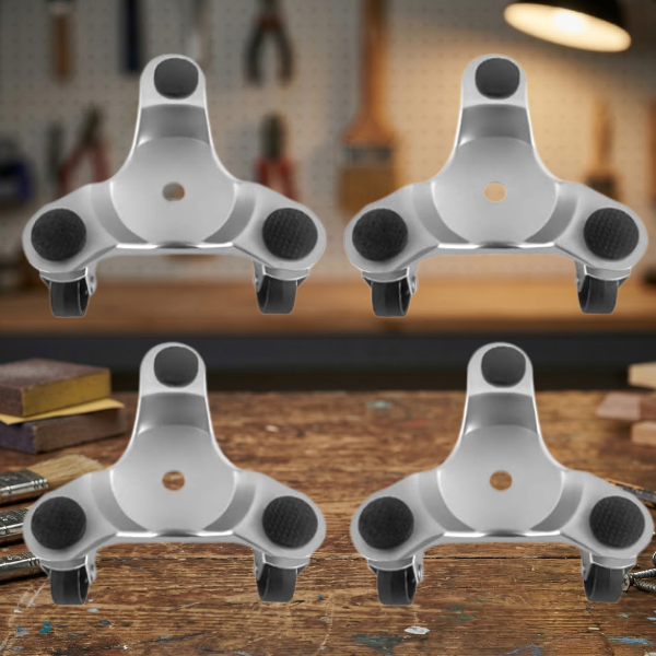 use these tri-dollies to easily move your furniture pieces around your workspace