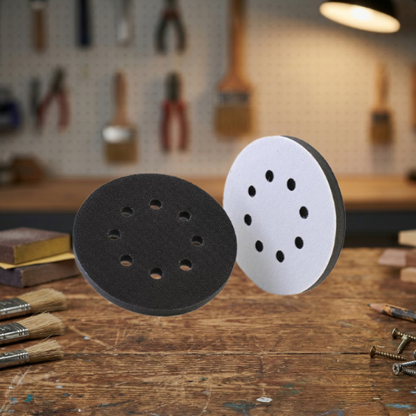 attach these foam pads to your orbital sander when sanding curves and edges