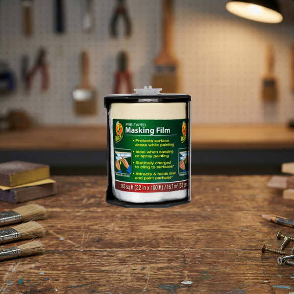 this masking film dispenser speeds up the process of taping off drawers