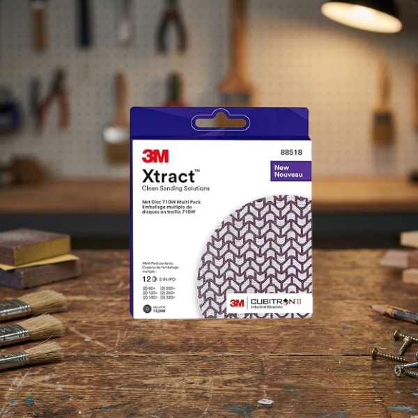 use these sanding discs on their own or with an orbital sander