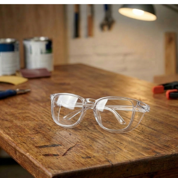 protect your eyes when sanding or working with chemicals