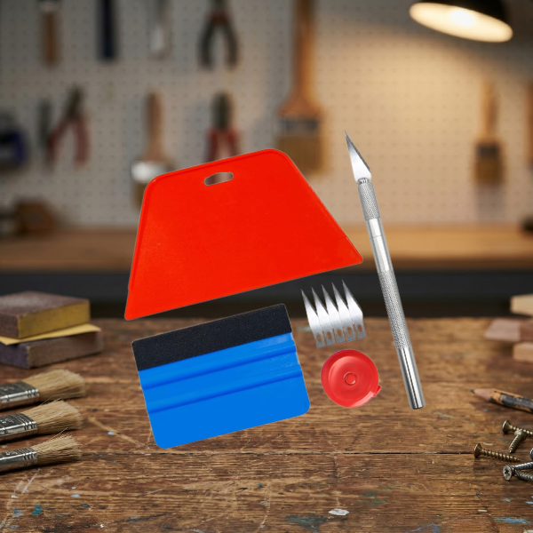 use this kit to apply peel and stick wallpaper to the inside of drawers