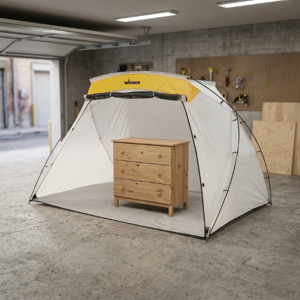 not necessary, but this spray shelter will protect your workspace from overspray