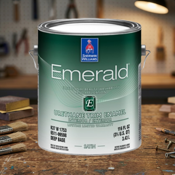 durable, self-leveling paint - be sure to get the “urethane trim enamel”