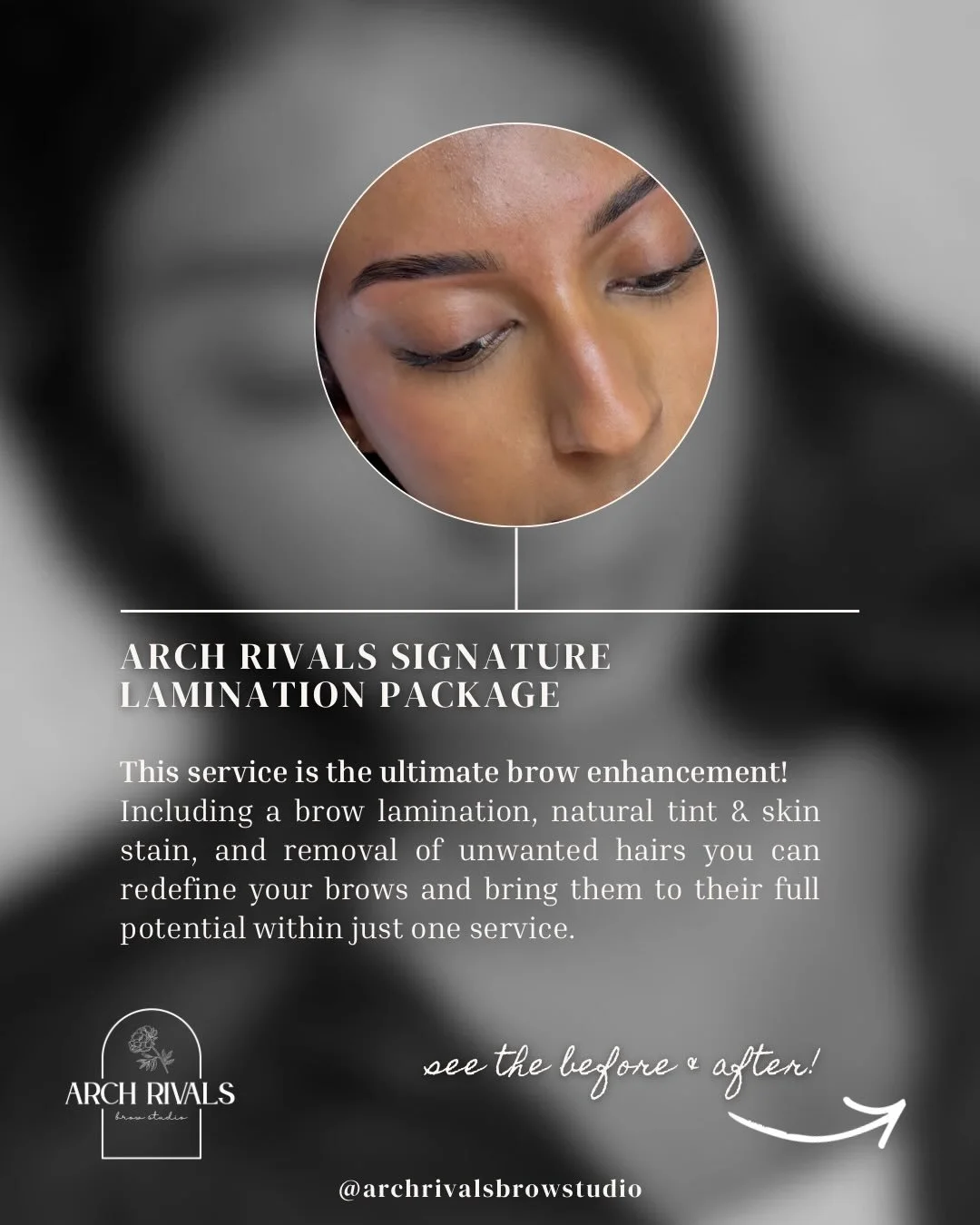 pov: you finally found the brow service that fixes everything ✨

✔ fuller looking brows
✔ lifted shape
✔ custom tint + skin stain
✔ clean, precise shaping

that&rsquo;s my signature lamination package! 

comment &ldquo;lami&rdquo; and i&rsquo;ll send