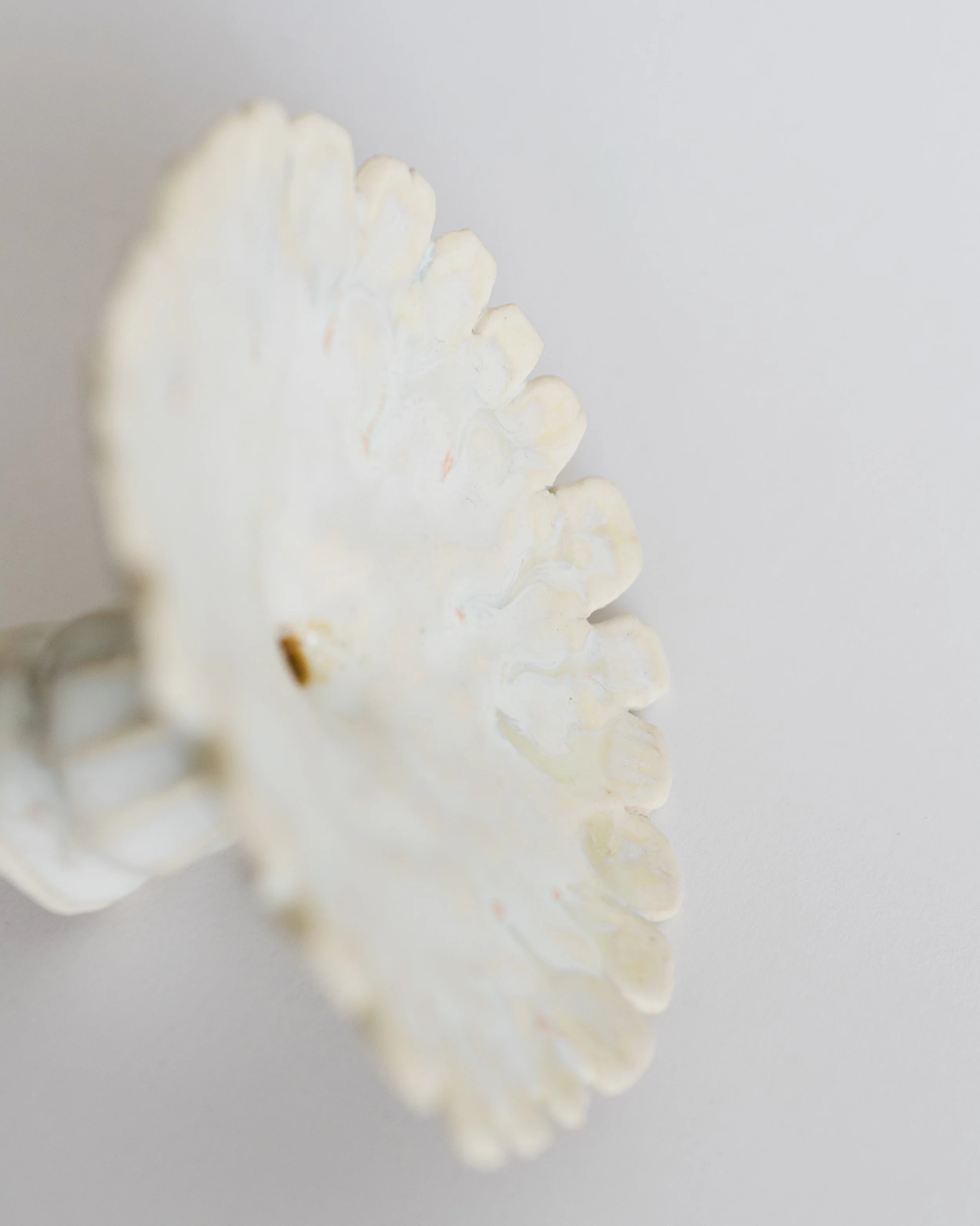 wisp candle holder in porcelain & glaze