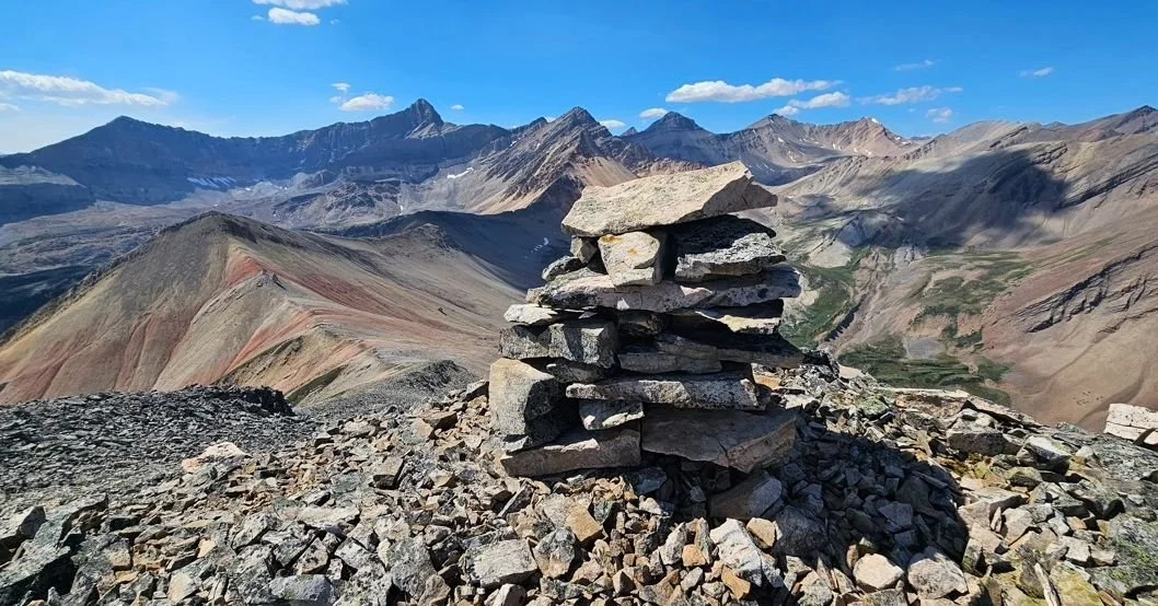 Not quite a year after I shattered my calcaneus (heelbone), I went backpacking in the middle of nowhere and managed three first recorded ascents with ye olde f&aelig;der. My foot was the least painful thing about my body - hooray (I think)! #chronicp