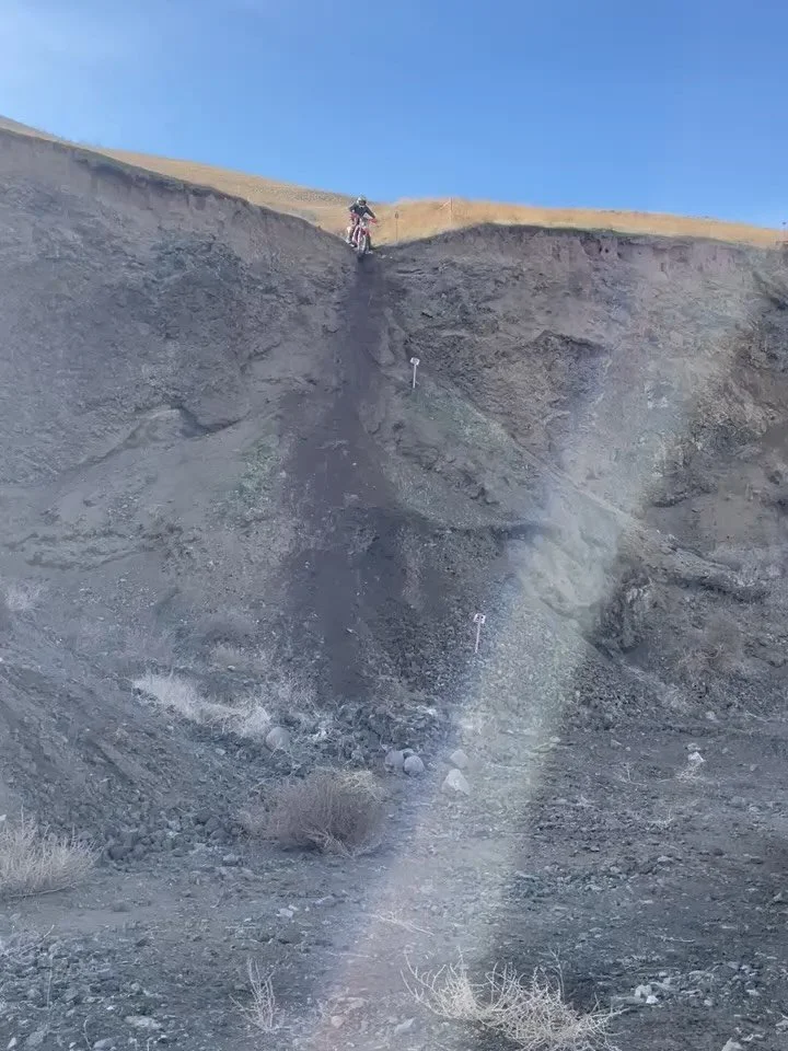 What a way to end a month long adventure! Last stop on my way home from Baja. The knobby gobbler! Not captured in the first video is the pep talk from the course worker below saying &ldquo;the only bikes that fell are ones that tried to walk it down&