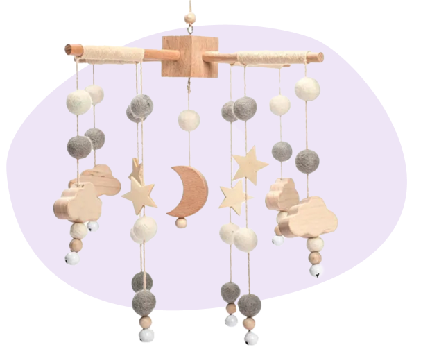 Picture of baby sleeping toys