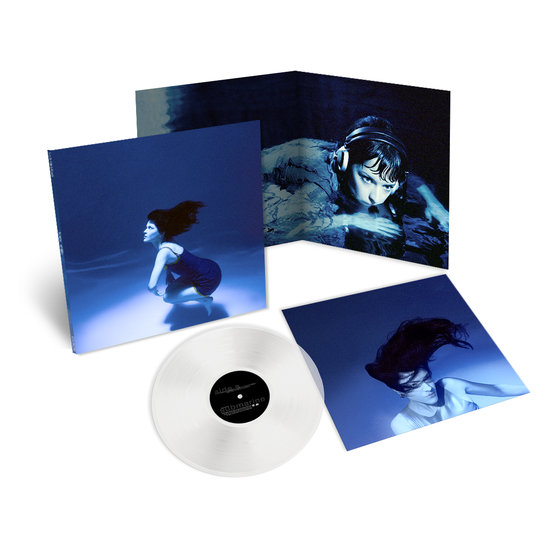 Iridescent White + Blue