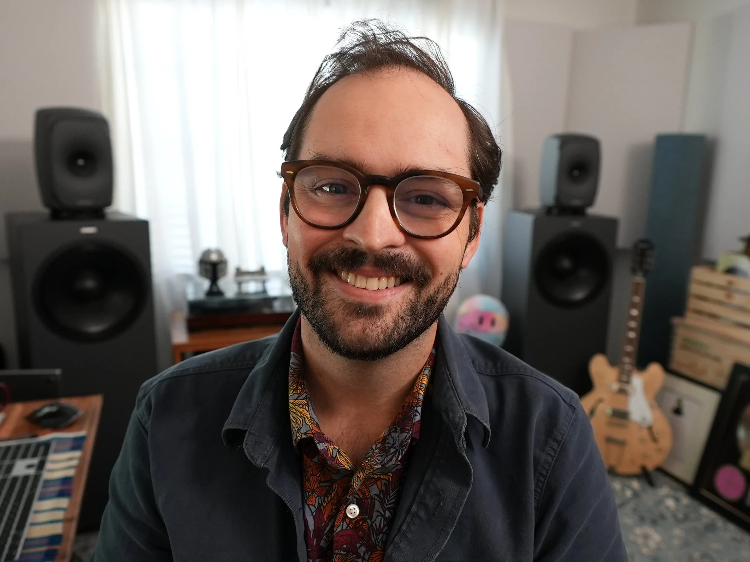 Will Borza in his Mastering Studio circa 2023