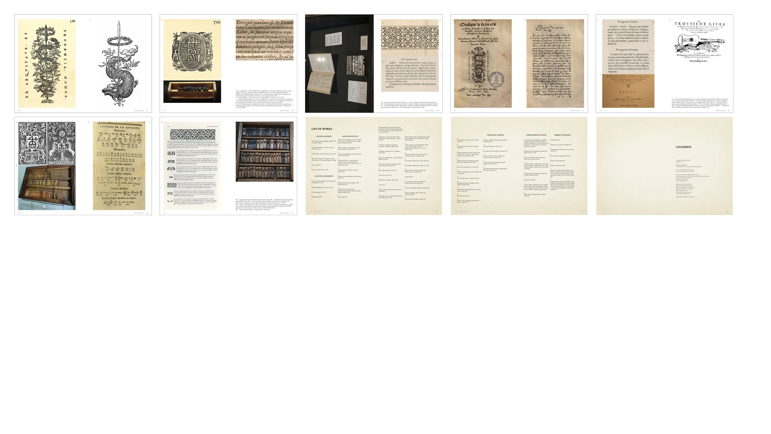 Artist Sections Cont., Glossary, Colophons