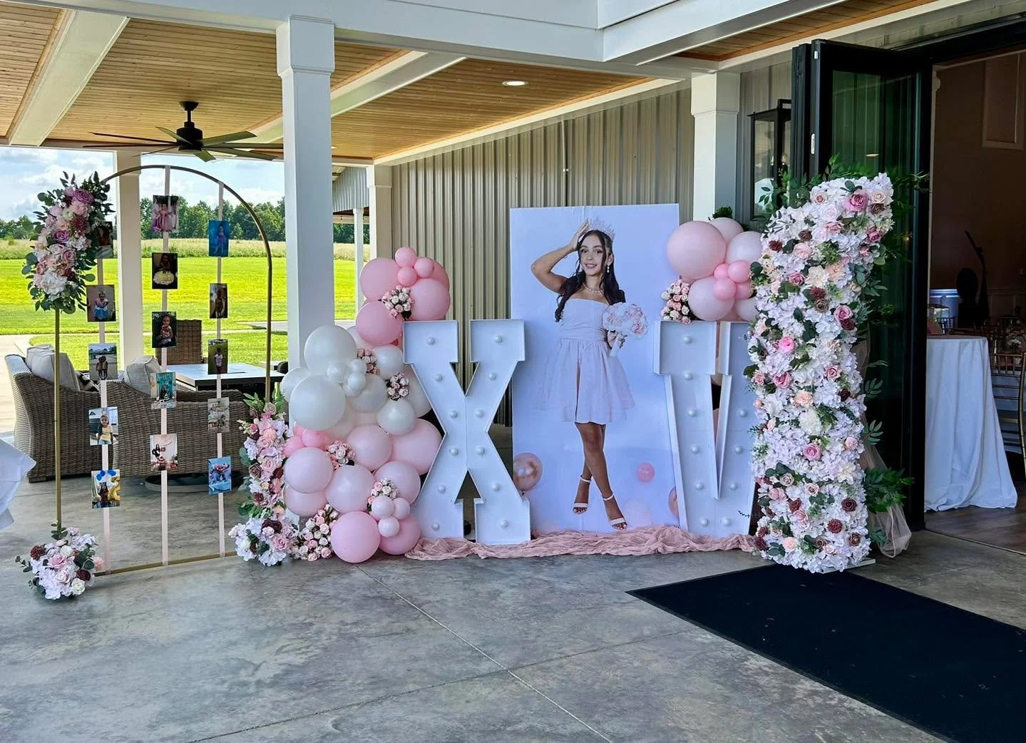A quincea&ntilde;era entrance should feel like HER moment 💕
Every detail was designed around her vision from start to finish ✨

Photo board + balloons install by us
Floral pillar stand by amazing @myg16 

#quincea&ntilde;era #quinceanera #quinceaner
