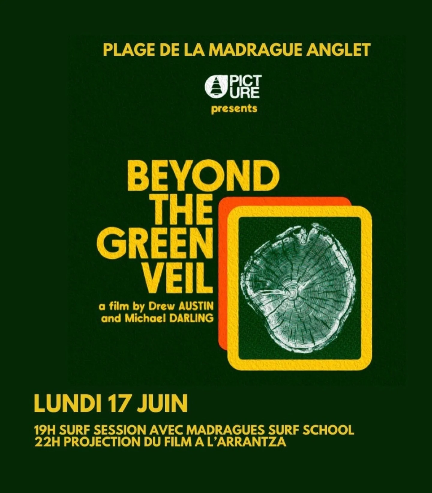 🎥 ÉVÉNEMENT CE LUNDI 17 JUIN 2024 🎥
L’équipe de la Madrague Surf School et l’équipe de @pictureorganicclothing sont fiers de vous retrouver lundi pour un événement spécial. 🏄🏼‍♂️🌲