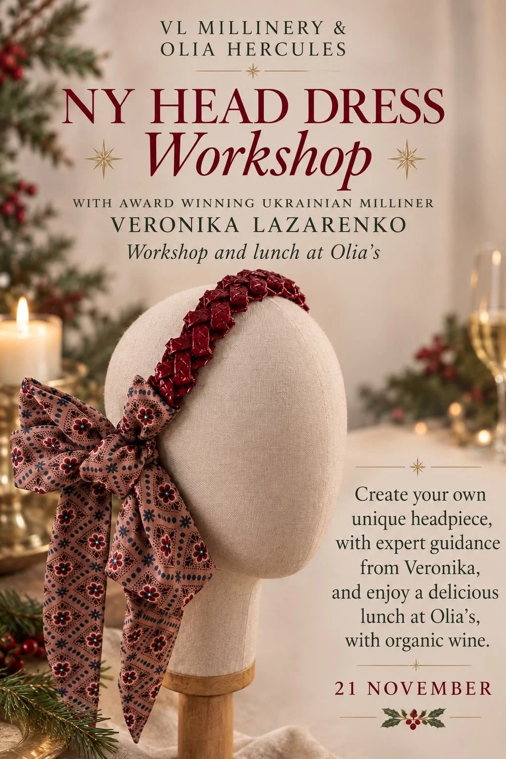Headdress Making Workshop 21 Nov 2026