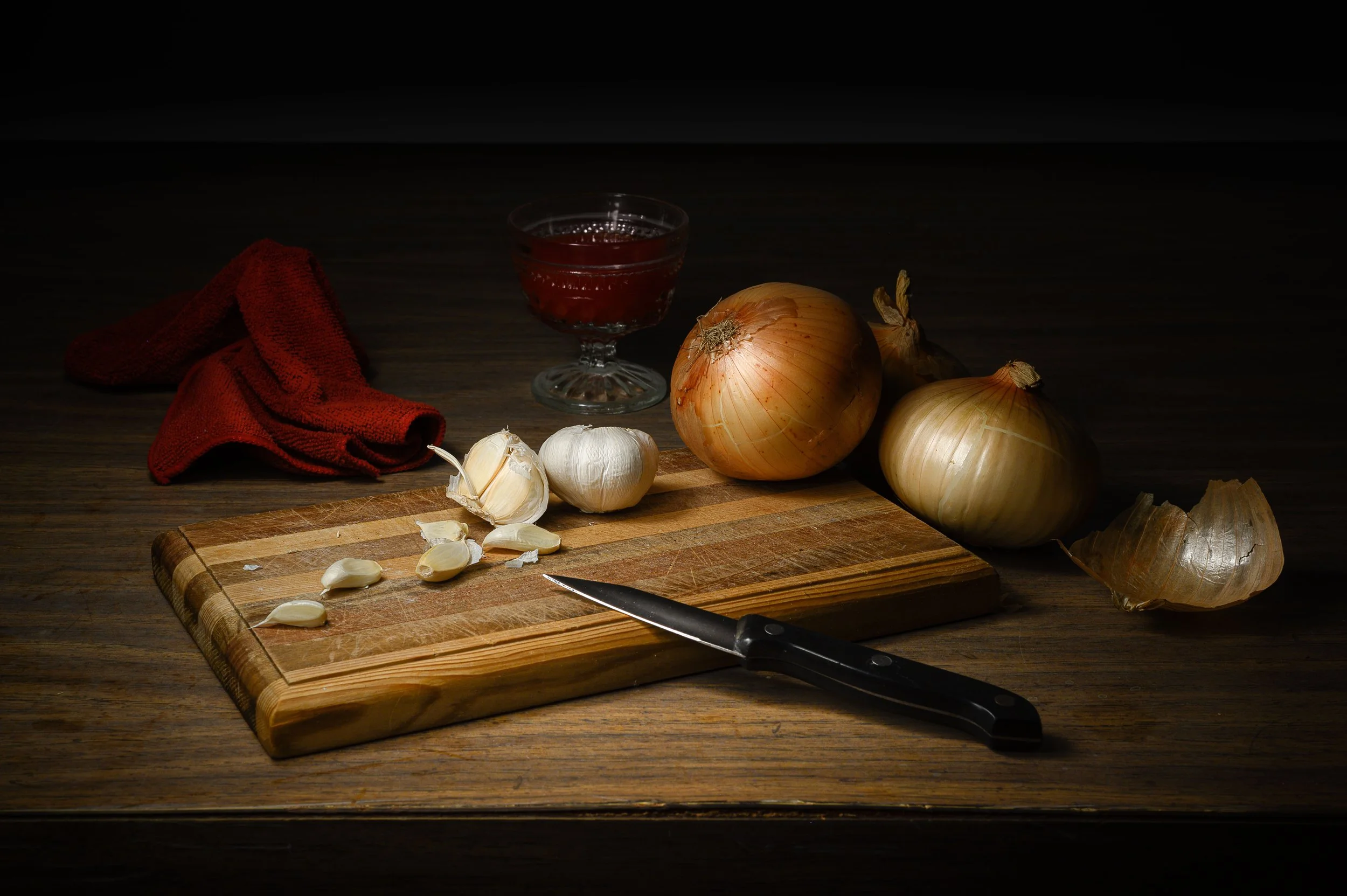 Still Life: Onions and Garlic