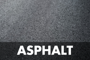 Asphalt flat roof surface prior to liquid waterproofing repair in North West