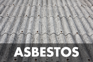 Asbestos corrugated roof sheets prepared for liquid overcoating refurbishment in Cheshire