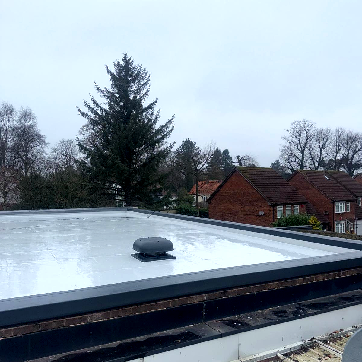Industrial unit flat roof waterproofing project in Warrington by Flat Roof Contractors