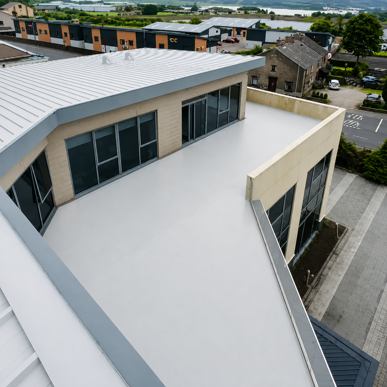 Balcony roof waterproofing project in Blackburn by Flat Roof Contractors