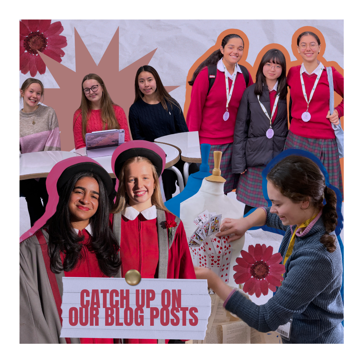 Social media posts (Redmaids' High School)