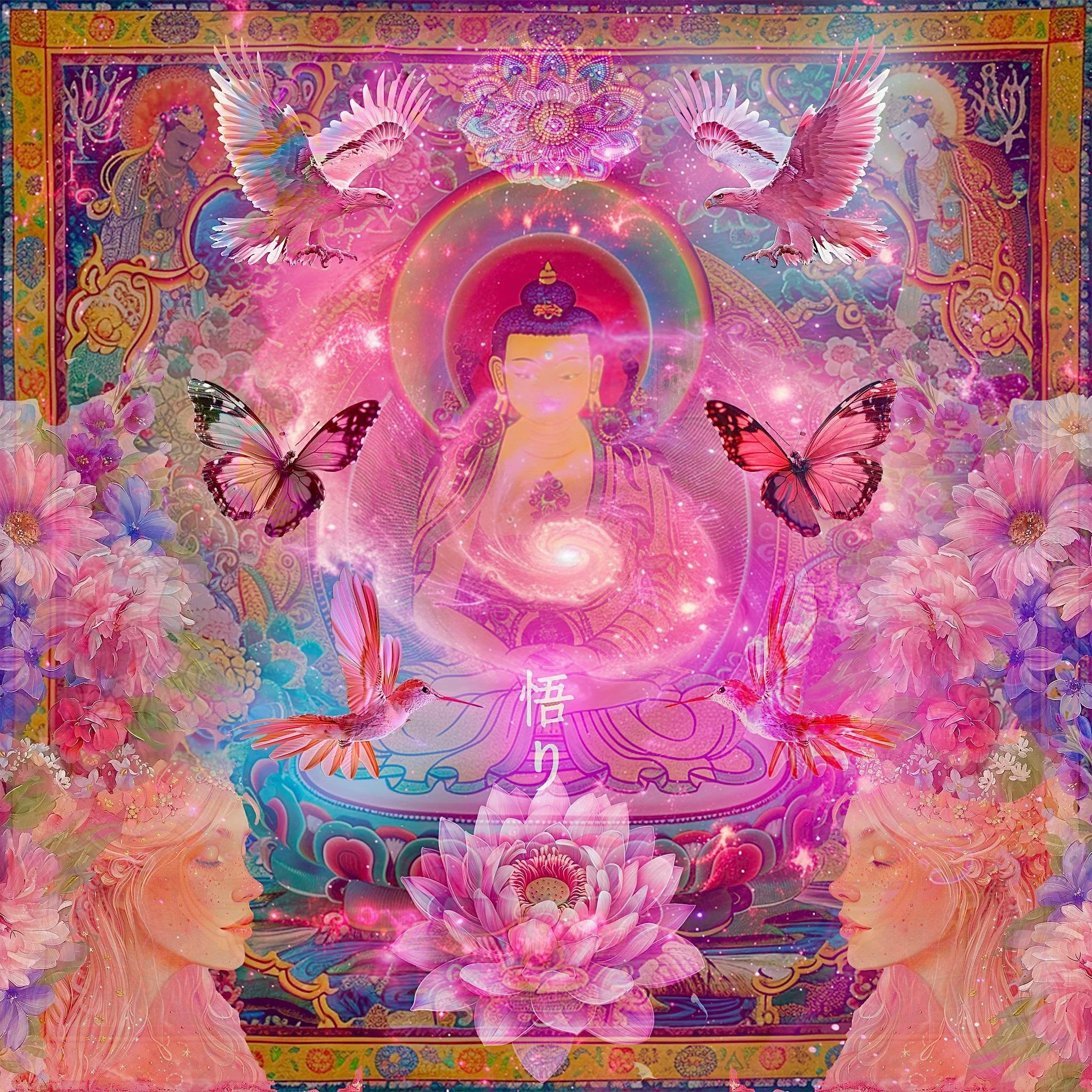 &ldquo;Venusian Blessing&rdquo; Cover Artwork - Graphic design photoshop creation 🌸💖🙏🪷💛🕉️