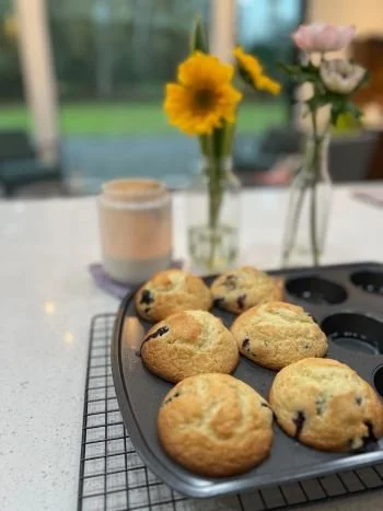 Nana’s Giant Blueberry Muffins